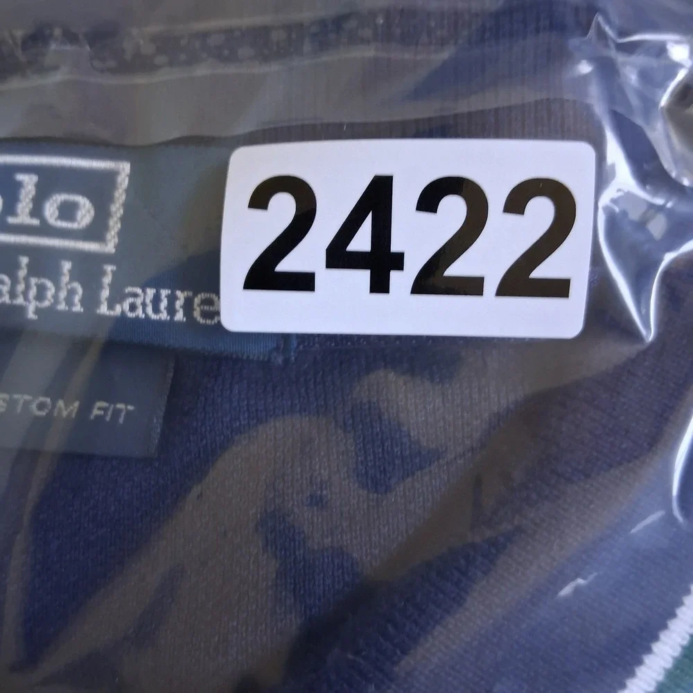 Polo Ralph Lauren Wimbledon Polo Men's Size XL Navy Big Pony Tennis Patch 2012